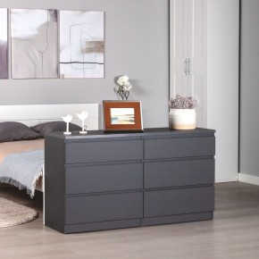 2.03.02.080.4 КАСТОР комод 6 ящиков RU серый в Нягани - nyagan.ok-mebel.com | фото 3