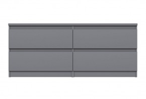 2.03.03.100.4 КАСТОР тумба 4 ящика RU серая в Нягани - nyagan.ok-mebel.com | фото 2