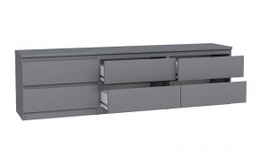 2.03.03.110.4 КАСТОР тумба 6 ящиков RU серая в Нягани - nyagan.ok-mebel.com | фото 3
