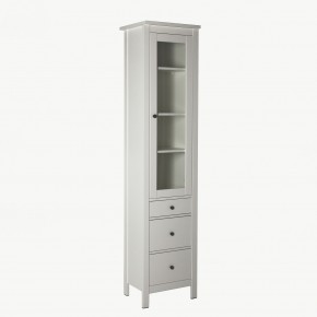 2.08.07.120.1 САГА шкаф с витриной 50 белый RU в Нягани - nyagan.ok-mebel.com | фото 2