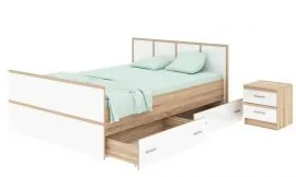 Кровать 900 Сакура с ящиками в Нягани - nyagan.ok-mebel.com | фото 2