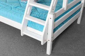 АДЕЛЬ Кровать двухъярусная с наклонной лестницей (белый) в Нягани - nyagan.ok-mebel.com | фото 7