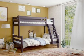АДЕЛЬ Кровать двухъярусная с наклонной лестницей (лаванда) в Нягани - nyagan.ok-mebel.com | фото 1