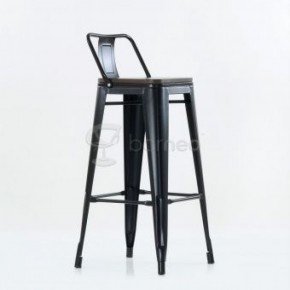 Барный стул N-238 Tolix Wood style Черный в Нягани - nyagan.ok-mebel.com | фото 5