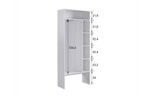 БАСКО Прихожая К1 (кашемир) в Нягани - nyagan.ok-mebel.com | фото 6