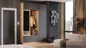 БАВАРИЯ Прихожая (дуб вотан/графит) в Нягани - nyagan.ok-mebel.com | фото
