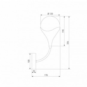 Бра Eurosvet Calyx 60168/1 латунь в Нягани - nyagan.ok-mebel.com | фото 3