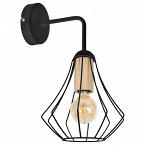 Бра Imex MD.9051 MD.9051-1-W-BK+WOOD в Нягани - nyagan.ok-mebel.com | фото