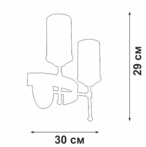 Бра Vitaluce V1813 V1813-7/2A в Нягани - nyagan.ok-mebel.com | фото 2
