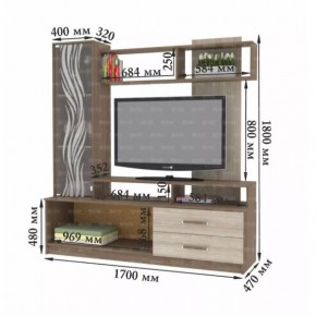 ДАРЬЯ Гостиная (Дуб Вотан/Белый глянец) в Нягани - nyagan.ok-mebel.com | фото 8