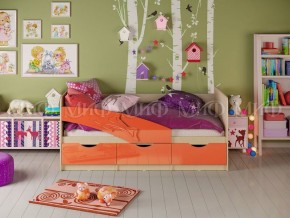 ДЕЛЬФИН Кровать 1600 (Оранжевый металлик) в Нягани - nyagan.ok-mebel.com | фото