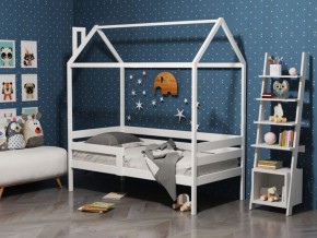 Детская кровать-домик из массива березы Соня-6 (Неокрашенный массив) в Нягани - nyagan.ok-mebel.com | фото 1