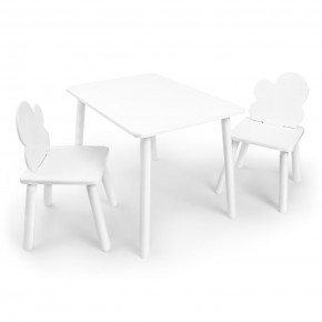 Детский комплект стол и два стула «Облачко» Rolti Baby (белый/белый, массив березы/мдф) в Нягани - nyagan.ok-mebel.com | фото 1