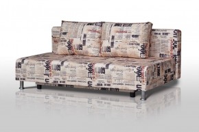 Диван-кровать Комфорт без подлокотников Принт "Gazeta" (2 подушки) в Нягани - nyagan.ok-mebel.com | фото