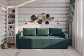 Диван-кровать Вало сине-зелёный, ткань рогожка в Нягани - nyagan.ok-mebel.com | фото 2