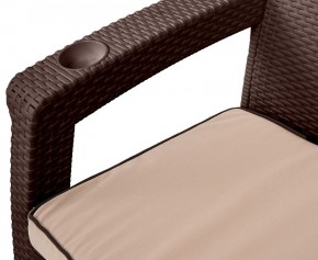 Диван Yalta Premium Sofa 2 Set (Ялта) шоколадный (+подушки под спину) в Нягани - nyagan.ok-mebel.com | фото 3