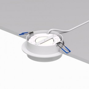 DK2090-WH Встраиваемый светильник FLAT, IP 20, до 15 Вт, GX53, LED, белый, алюминий в Нягани - nyagan.ok-mebel.com | фото 3