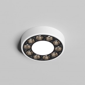 DK2440-WB Встраиваемый светильник DUAL 5+5 Вт, LED 4000K, IP 20, d90mm, белый/черный, алюминий/акрил в Нягани - nyagan.ok-mebel.com | фото