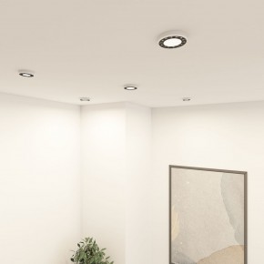 DK2441-WB Встраиваемый светильник DUAL 9+9 Вт, LED 4000K, IP 20, d120mm, белый/черный, алюминий/акрил в Нягани - nyagan.ok-mebel.com | фото 6