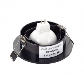 DK3020-BK Встраиваемый светильник, IP 20, 10 Вт, GU5.3, LED, черный, пластик в Нягани - nyagan.ok-mebel.com | фото 3