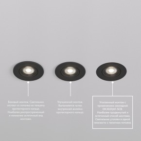 DK3020-BK Встраиваемый светильник, IP 20, 10 Вт, GU5.3, LED, черный, пластик в Нягани - nyagan.ok-mebel.com | фото 5