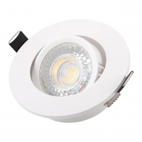 DK3020-WH Встраиваемый светильник, IP 20, 10 Вт, GU5.3, LED, белый, пластик в Нягани - nyagan.ok-mebel.com | фото 2