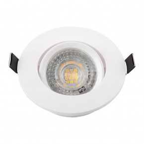 DK3020-WH Встраиваемый светильник, IP 20, 10 Вт, GU5.3, LED, белый, пластик в Нягани - nyagan.ok-mebel.com | фото 4