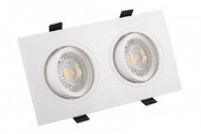 DK3022-WH Встраиваемый светильник, IP 20, 10 Вт, GU5.3, LED, белый, пластик в Нягани - nyagan.ok-mebel.com | фото