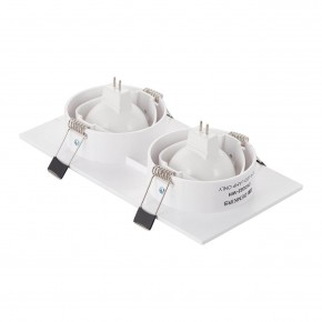 DK3022-WH Встраиваемый светильник, IP 20, 10 Вт, GU5.3, LED, белый, пластик в Нягани - nyagan.ok-mebel.com | фото 3