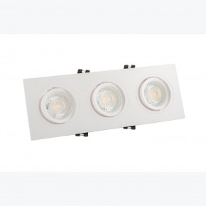 DK3023-WH Встраиваемый светильник, IP 20, 10 Вт, GU5.3, LED, белый, пластик в Нягани - nyagan.ok-mebel.com | фото 2