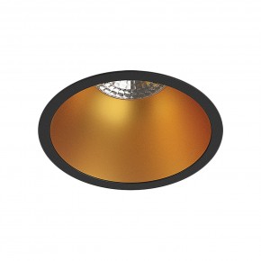 DK3026-BG Встраиваемый светильник, IP 20, 10 Вт, GU5.3, LED, черный/золотой, пластик в Нягани - nyagan.ok-mebel.com | фото
