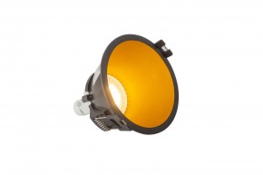 DK3026-BG Встраиваемый светильник, IP 20, 10 Вт, GU5.3, LED, черный/золотой, пластик в Нягани - nyagan.ok-mebel.com | фото 3