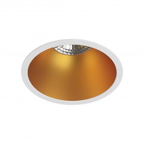 DK3026-WG Встраиваемый светильник, IP 20, 10 Вт, GU5.3, LED, белый/золотой, пластик в Нягани - nyagan.ok-mebel.com | фото