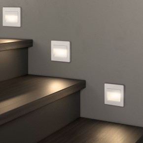 DK3050-WH Светильник встраиваемый в стену, IP 20, LED 3000, 1 Вт, белый, пластик в Нягани - nyagan.ok-mebel.com | фото 6