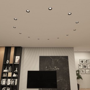 DK3055-BK Встраиваемый светильник, IP 20, 10 Вт, GU5.3, LED, черный, пластик в Нягани - nyagan.ok-mebel.com | фото 3