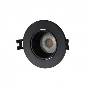 DK3061-BK Встраиваемый светильник, IP 20, 10 Вт, GU5.3, LED, черный/черный, пластик в Нягани - nyagan.ok-mebel.com | фото