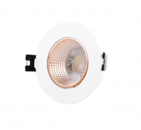 DK3061-WBR Встраиваемый светильник, IP 20, 10 Вт, GU5.3, LED, белый/бронзовый, пластик в Нягани - nyagan.ok-mebel.com | фото