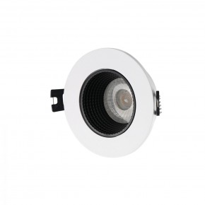 DK3061-WH+BK Встраиваемый светильник, IP 20, 10 Вт, GU5.3, LED, белый/черный, пластик в Нягани - nyagan.ok-mebel.com | фото