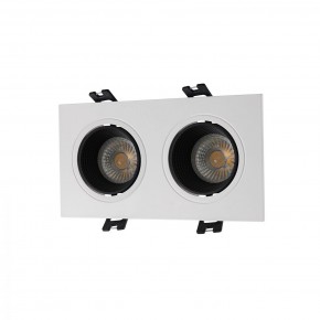 DK3072-WH+BK Встраиваемый светильник, IP 20, 10 Вт, GU5.3, LED, белый/черный, пластик в Нягани - nyagan.ok-mebel.com | фото