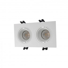 DK3072-WH Встраиваемый светильник, IP 20, 10 Вт, GU5.3, LED, белый/белый, пластик в Нягани - nyagan.ok-mebel.com | фото
