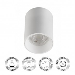 DK3110-WH Светильник накладной IP 20, 10 Вт, GU5.3, LED, белый, пластик в Нягани - nyagan.ok-mebel.com | фото
