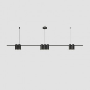 DK4063-BK Подвесной светильник ORBIT, IP20, 7xGU10 LED до 15 Вт, черный матовый, алюминий в Нягани - nyagan.ok-mebel.com | фото