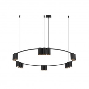 DK4067-BK Подвесной светильник ORBIT, IP20, 15xGU10 LED до 15 Вт, черный матовый, алюминий в Нягани - nyagan.ok-mebel.com | фото 3