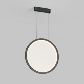 DK6606-BK Подвесной вертикальный светильник Veil со светодиодом H1700 d600 220V 48W 3000-6000K IP20 черный алюминий в Нягани - nyagan.ok-mebel.com | фото