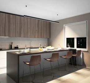DK9204-BK Линейный светильник 52W 2000mm 4000K, черный в Нягани - nyagan.ok-mebel.com | фото 5
