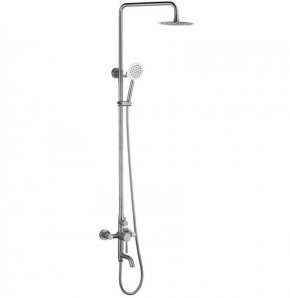 Душевая система MELANA-F1001P с тропическим душем, лейкой и смесителем, полированная в Нягани - nyagan.ok-mebel.com | фото