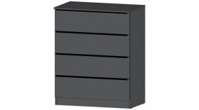 ЭЛЕГАНТ Комод 4 ящика (графит) в Нягани - nyagan.ok-mebel.com | фото
