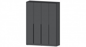 ЭЛЕГАНТ Шкаф 4х створчатый (графит) в Нягани - nyagan.ok-mebel.com | фото