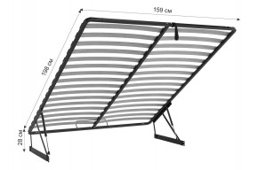 ЕВА Кровать с ПМ 1600 в Нягани - nyagan.ok-mebel.com | фото 28
