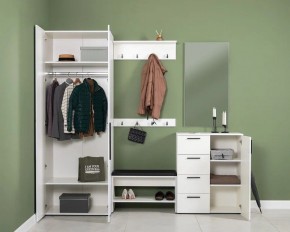 ЭЙР прихожая (модульная) Белый Шагрень в Нягани - nyagan.ok-mebel.com | фото 2